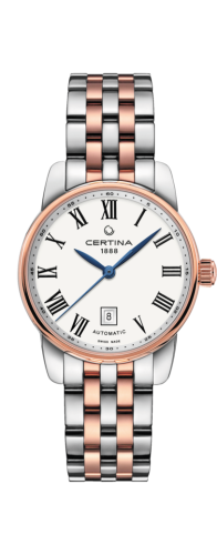 Certina DS Podium Automatic 29 Stainless Steel / Rose Gold PVD / White / Bracelet
