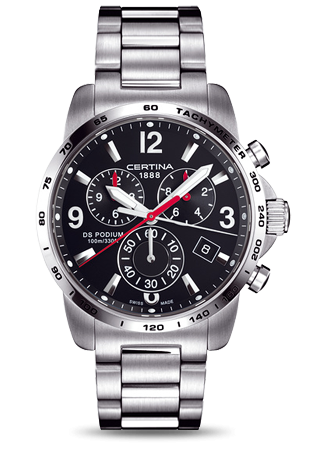 Certina DS Podium Big Size Chrono Black Bracelet