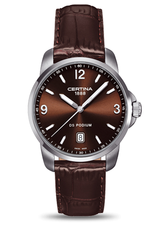 Certina DS Podium 3 Hands Brown