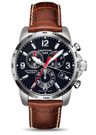 Certina DS Podium Big Size Chrono Black Brown