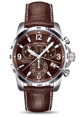 Certina DS Podium Big Size Chrono Brown