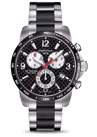 Certina DS Podium Big Size Chrono PVD Carbon