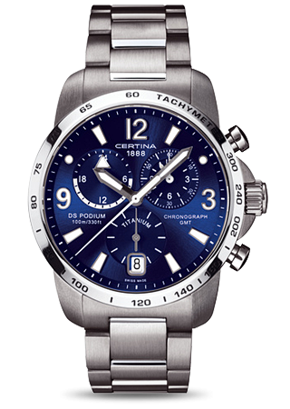 Certina DS Podium Big Size Chrono GMT Titanium