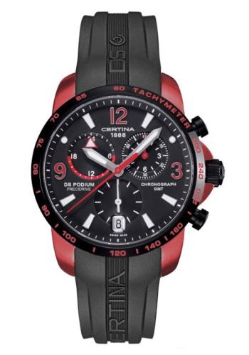 Certina DS Podium Big Size Chrono GMT AluminiumRed