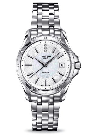 Certina DS Prime Lady Silver Diamond Bracelet