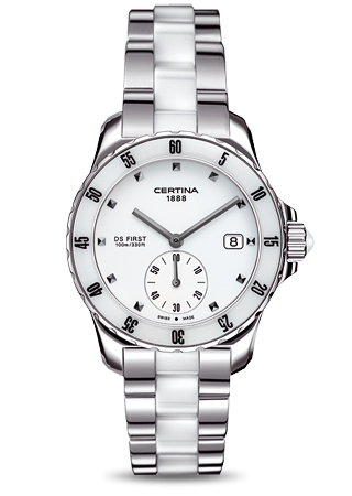 Certina DS First Lady Ceramic White Bracelet
