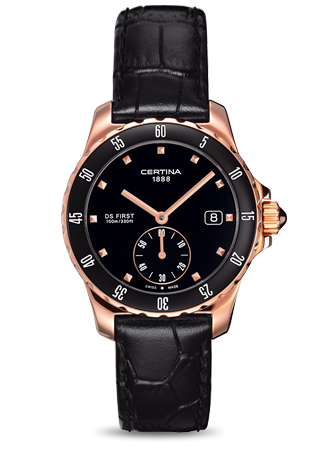 Certina DS First Lady Ceramic Rose Black