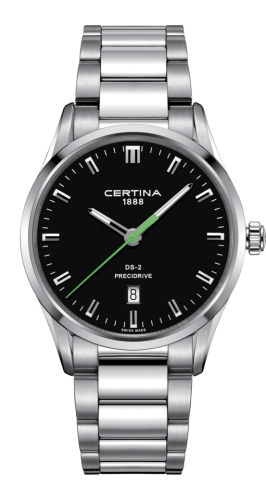 Certina DS-2 Quartz Stainless Steel / Black / BRacelet