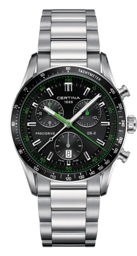 Certina DS-2 Chronograph Stainless Steel / Black / Bracelet