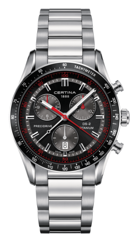 Certina DS-2 Chronograph Stainless Steel / Black / Bracelet