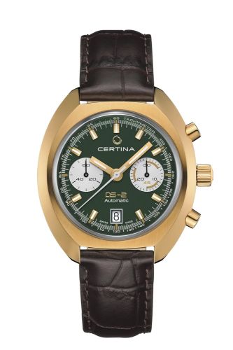 Certina DS-2 Chronograph Automatic Yellow Gold / Green