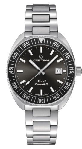 Certina DS-2 Turning Bezel Powermatic 80 Stainless Steel / Grey / Bracelet