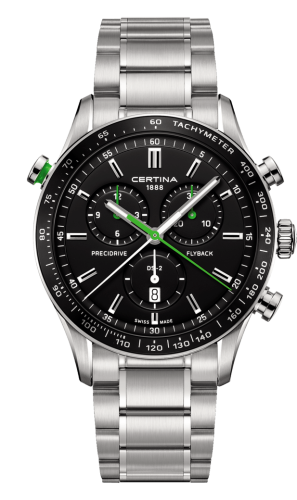 Certina DS-2 Chronograph Flyback Stainless Steel / Black / Bracelet