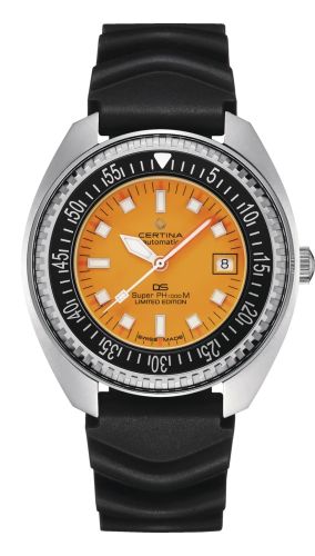 Certina DS Super PH1000M Stainless Steel / Orange / Rubber