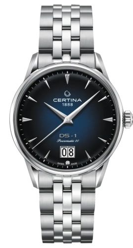 Certina DS-1 Big Date Powermatic 80 Stainless Steel / Blue / Bracelet