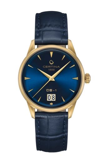Certina DS-1 Big Date Powermatic 80 Rose Gold / Blue