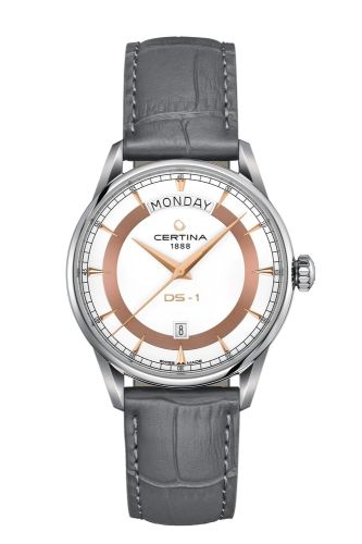 Certina DS-1 Day Date Stainless Steel / White