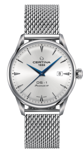Certina DS-1 Powermatic 80 40 Stainless Steel / Silver / Mesh