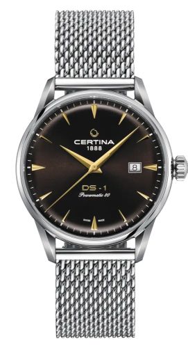 Certina DS-1 Powermatic 80 40 Stainless Steel / Brown / Mesh
