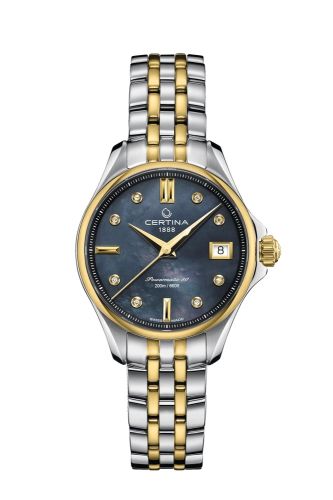 Certina DS Action 34.5 Powermatic Stainless Steel - Yelllow Gold / Black MOP