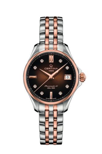 Certina DS Action 34.5 Powermatic Stainless Steel - Yelllow Gold / Brown