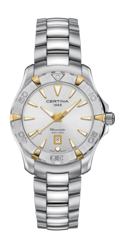 Certina DS Action Lady Stainless Steel - Yellow Gold / Silver / Bracelet