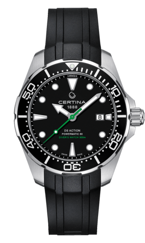 Certina DS Action Diver Powermatic 80 43 Stainless Steel / Black / Rubber