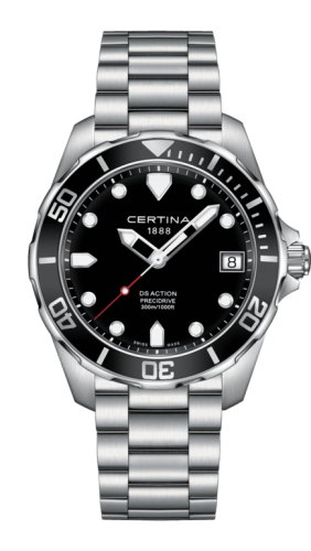 Certina DS Action Diver PreciDrive Stainless Steel / Black / Bracelet