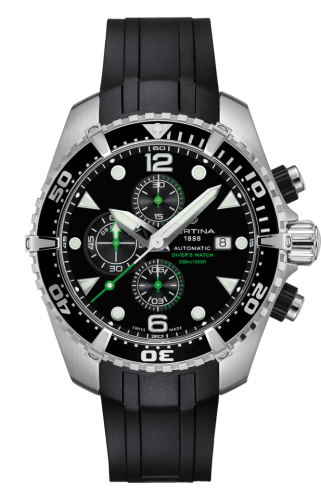 Certina DS Action Diver Chronograph Automatic Stainless Steel / Black / Rubber