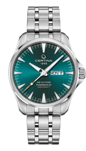 Certina DS Action Powermatic 80 Day-Date Stainless Steel / Blue / Bracelet