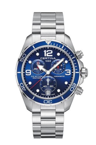 Certina DS Action Chronograph Stainless Steel / Blue / Bracelet