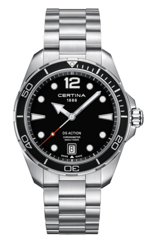 Certina DS Action 43 Quartz Stainless Steel / Black