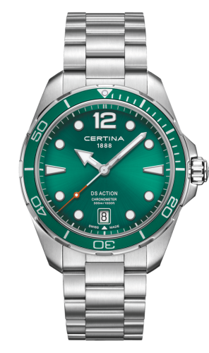 Certina DS Action 43 Quartz Stainless Steel / Green