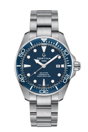Certina DS Action Diver Powermatic 80 43 Stainless Steel / Blue / Bracelet