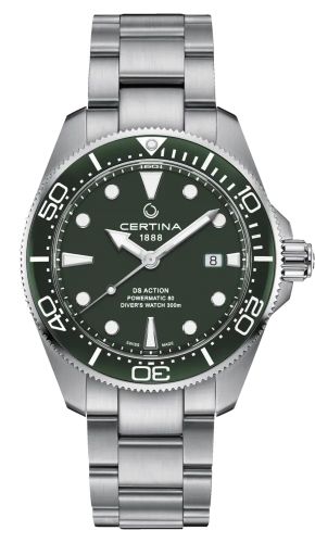 Certina DS Action Diver Powermatic 80 43 Stainless Steel / Green / Bracelet