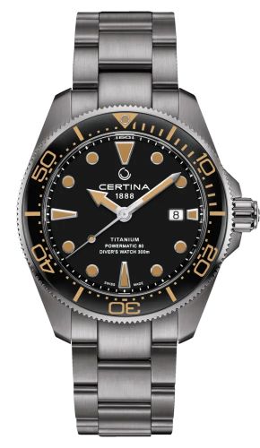 Certina DS Action Diver Powermatic 80 43 Titanium / Black / Bracelet
