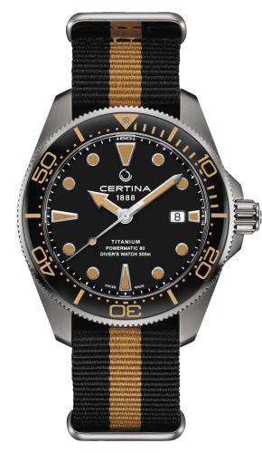 Certina DS Action Diver Powermatic 80 43 Titanium / Black / NATO