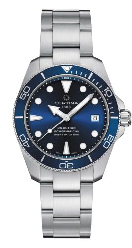 Certina DS Action Diver 38 Powermatic 80 Stainless Steel / Blue