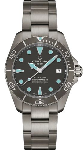Certina DS Action Diver 38 Powermatic 80 Titanium / Grey / Bracelet