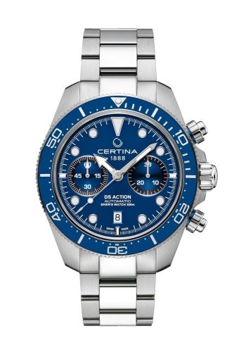 Certina DS Action Diver Chrono Stainless Steel / Blue / Bracelet