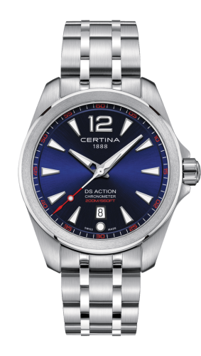 Certina DS Action 41 Quartz Stainless Steel / Blue