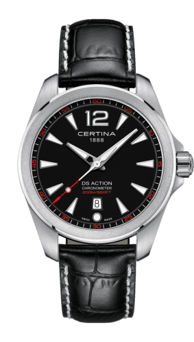 Certina DS Action 41 Quartz Stainless Steel / Black / Strap