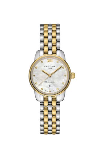 Certina DS-8 Lady Stainless Steel - Yellow Gold / MOP / Bracelet