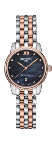 Certina DS-8 Lady Stainless Steel - Rose Gold / Black MOP / Bracelet