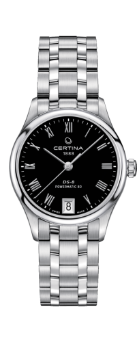 Certina DS-8 Powermatic 80 Lady Stainless Steel / Black / Bracelet
