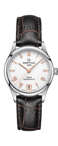 Certina DS-8 Powermatic 80 Lady Stainless Steel / White / Strap
