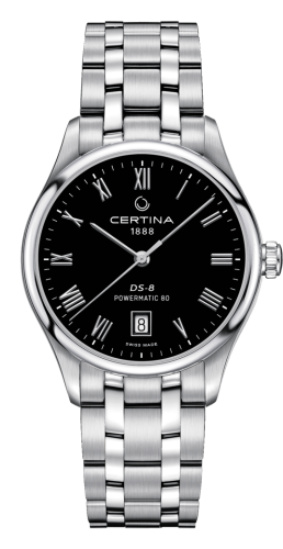 Certina DS-8 Powermatic Stainless Steel / Black / Bracelet