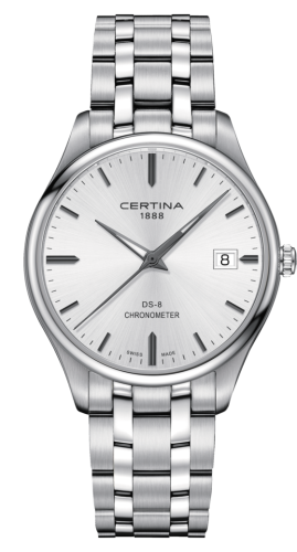Certina DS-8 Chronometer Stainless Steel / Silver / Bracelet