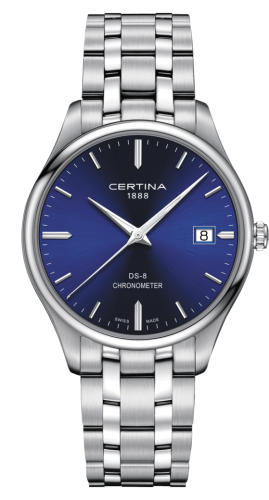 Certina DS-8 Chronometer Stainless Steel / Blue / Bracelet
