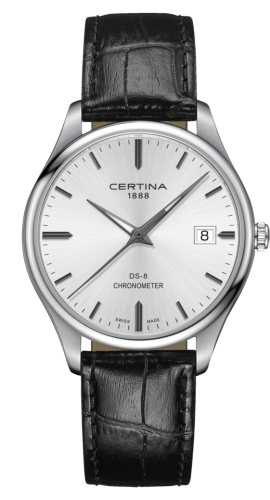 Certina DS-8 Chronometer Stainless Steel / Silver / Strap